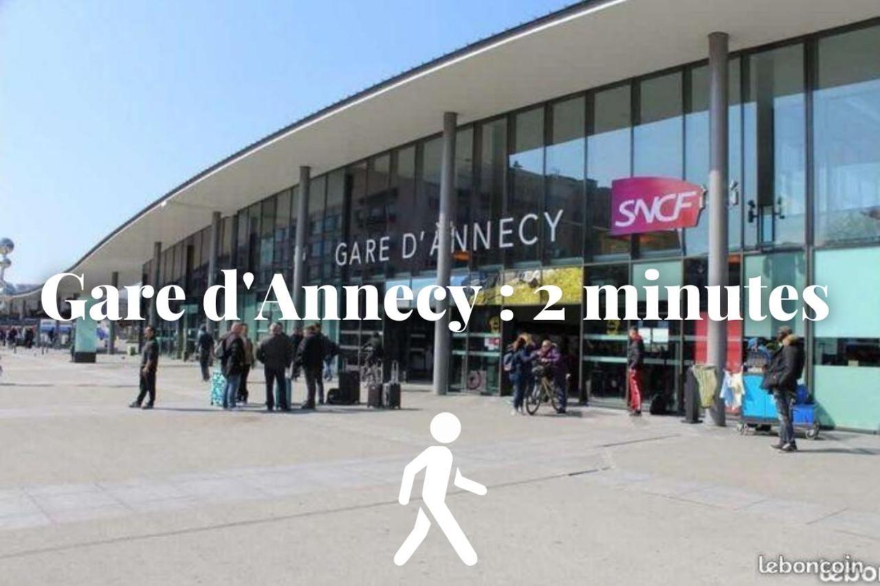 Le Duplex - Hyper Centre - Gare - Wifi - Netflix - Disney + Annecy Bagian luar foto