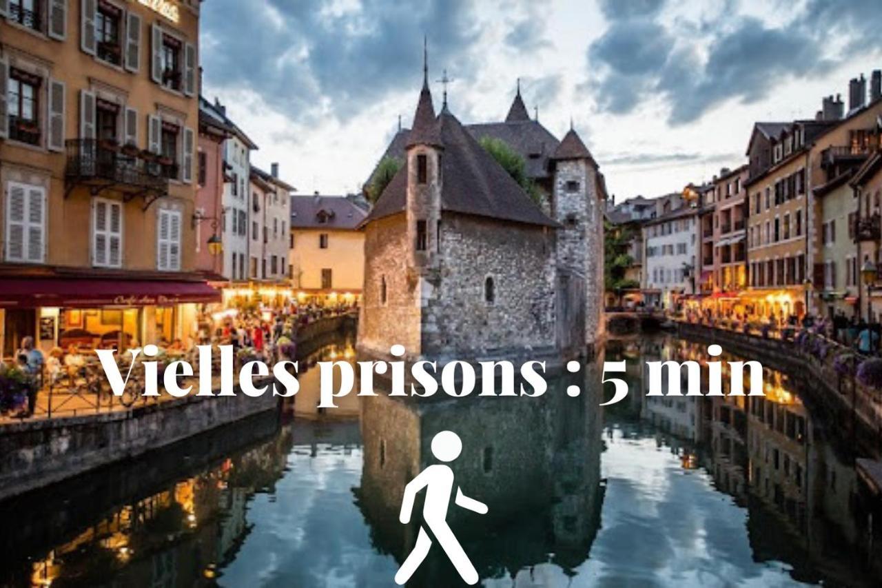 Le Duplex - Hyper Centre - Gare - Wifi - Netflix - Disney + Annecy Bagian luar foto